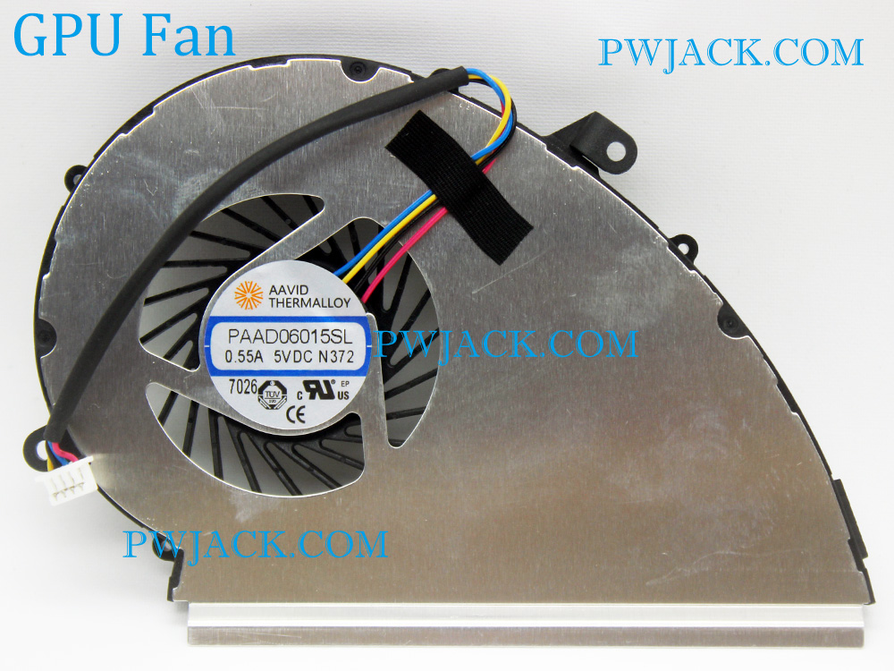 (image for) CPU GPU Fan for MSI GE72 GF72 GL72 GL72M GP72 GP72M GV72 PE70 PE72 7RD 7RDX 7RE 7REX MS-1799